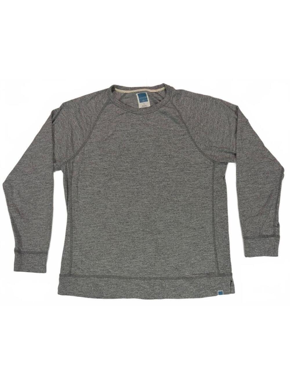 Quiet Luxury Jason Scott MLB Mens L Gray French Terry Raglan Crewneck Sweatshirt